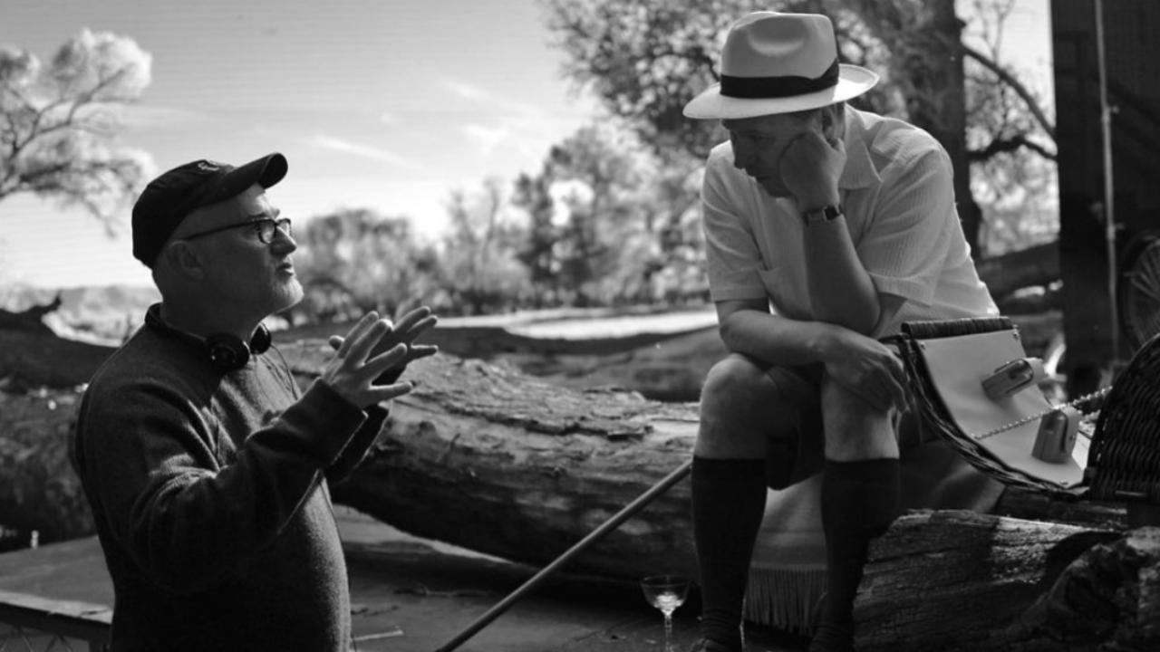 David Fincher et Gary Oldman sur le tournage de Mank