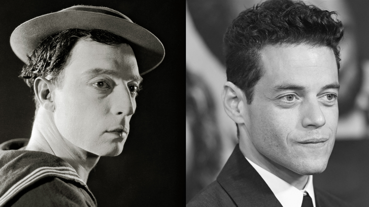 Rami Malek en Buster Keaton
