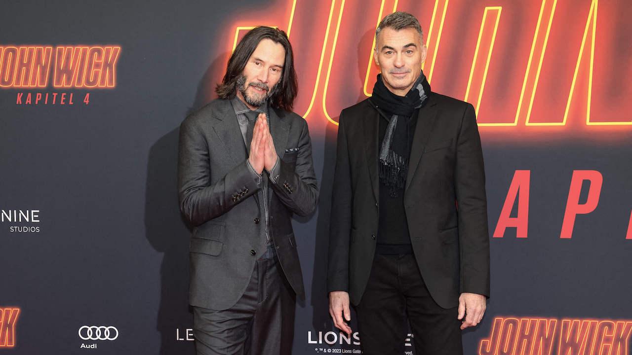 Keanu Reeves et Chad Stahelski à la première de John Wick 4 à Berlin