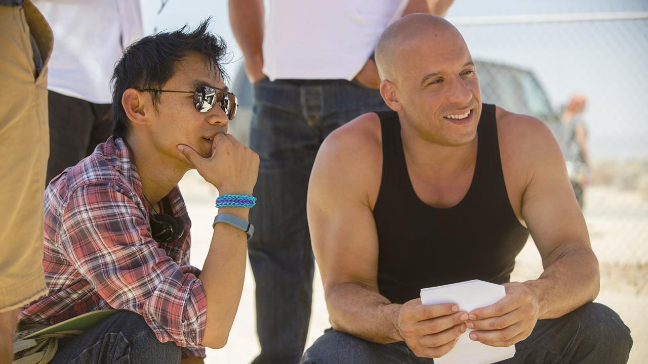  James Wan et Vin Diesel sur le tournage de Fast & Furious 7