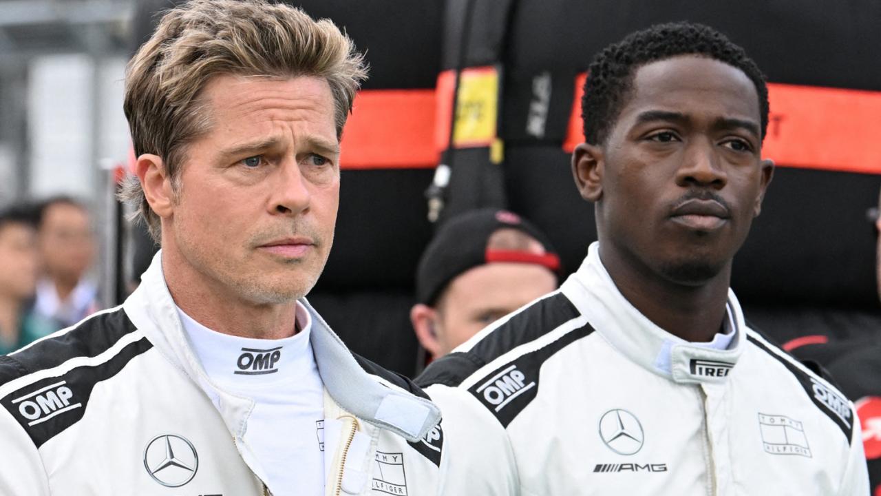 Brad Pitt à Silverstone pour son film de Formule 1