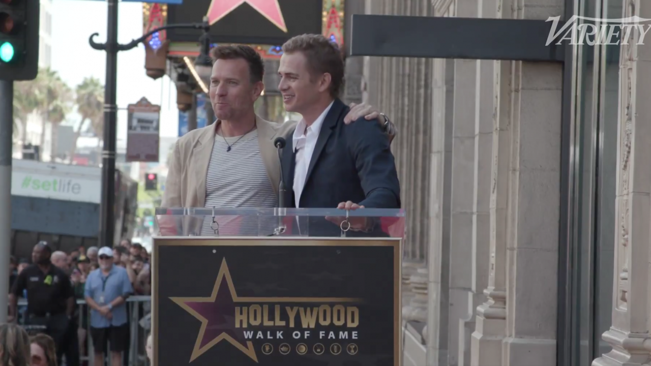 Ewan McGregor retrouve Hayden Christensen pour recevoir son étoile à Hollywood