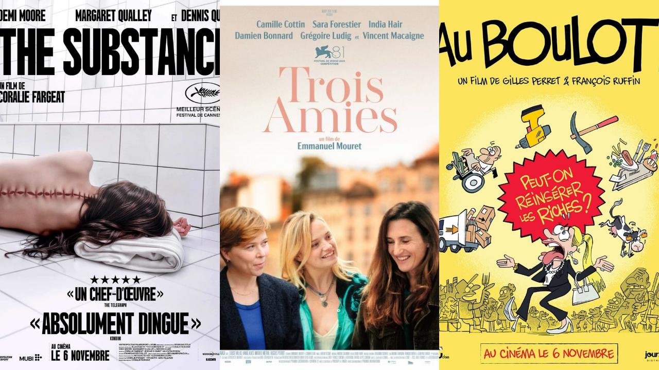 Affiches Films à l'affiche semaine du 6 novembre 2024