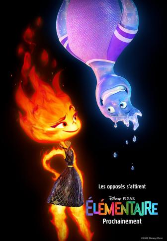 Affiche d'Elémentaire, le nouveau Pixar