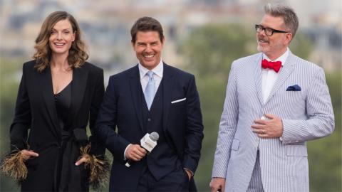 Avant-première parisienne de Mission : Impossible 6 : La star du film avec le réalisateur Christopher McQuarrie et l'actrice Rebecca Ferguson