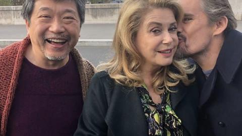 Hirokazu Kore-eda, Catherine Deneuve et Ethan Hawke