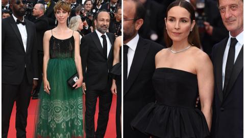 Ladj Ly, Rebecca Hall, Asghar Farhadi, Noomi Rapace et Vincent Lindon à la montée des marches du 75e anniversaire du Festival de Cannes