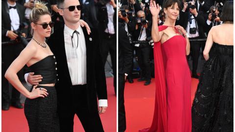 Kristen Stewart, Tom Sturridge et Sophie Marceau à la montée des marches du 75e anniversaire du Festival de Cannes