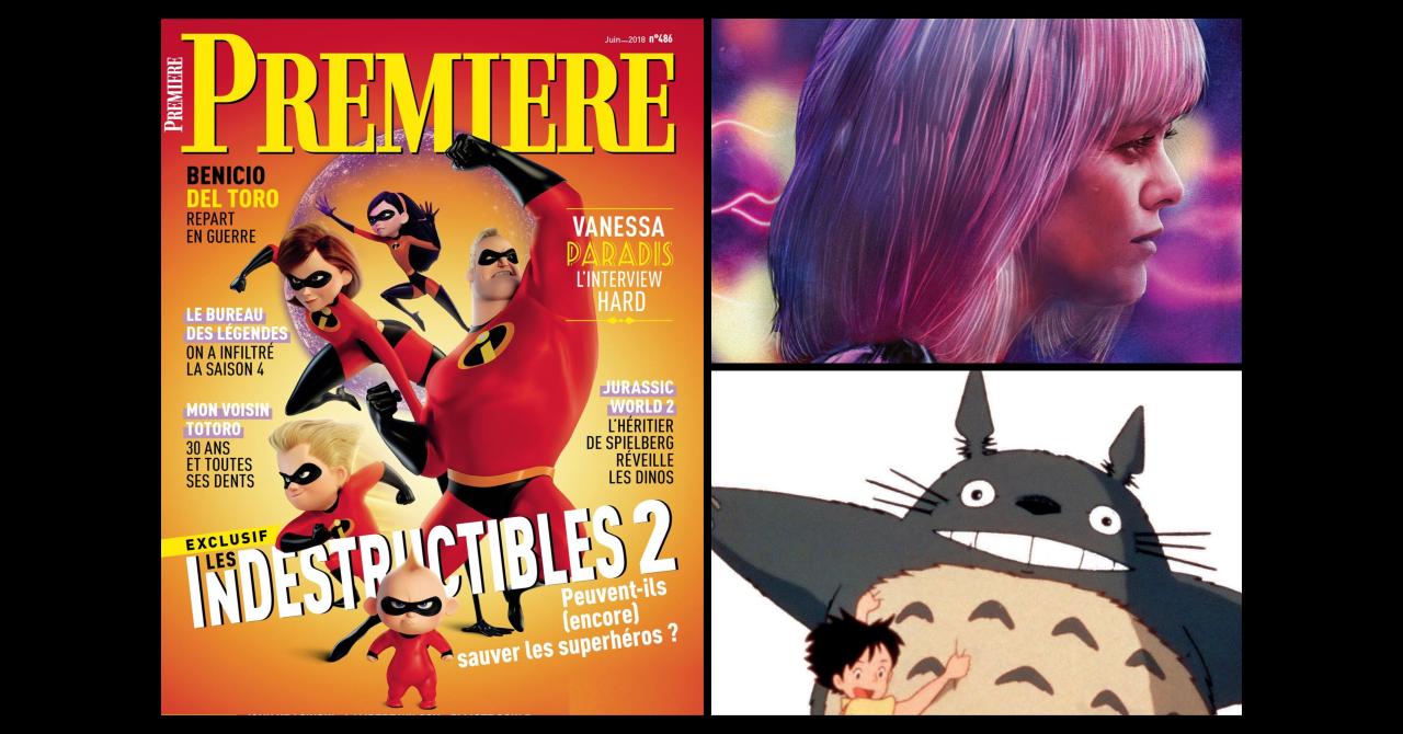 Au sommaire du Première n°486 : Les Indestructibles 2, Benicio Del Toro, Vanessa Paradis, Totoro…