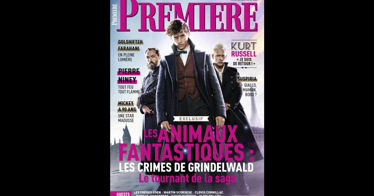 Première n°490 : Les Animaux fantastiques 2 est en couverture