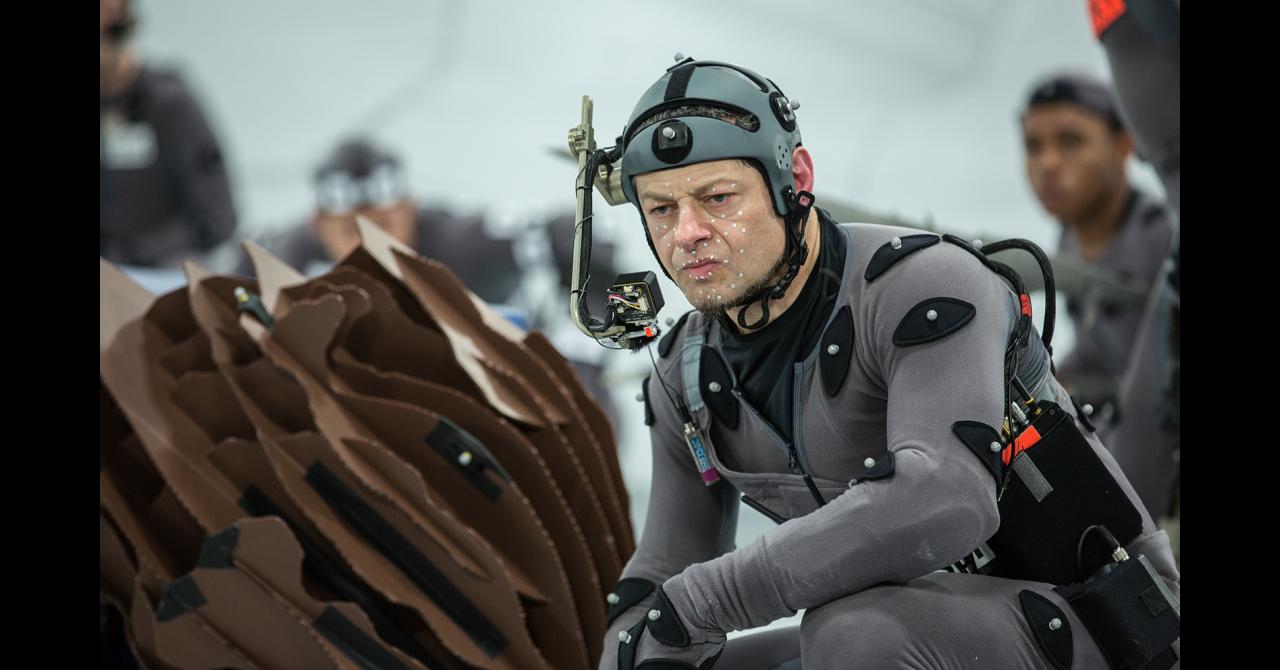 Andy Serkis sur le tournage de La Planète des singes 2 (2014)