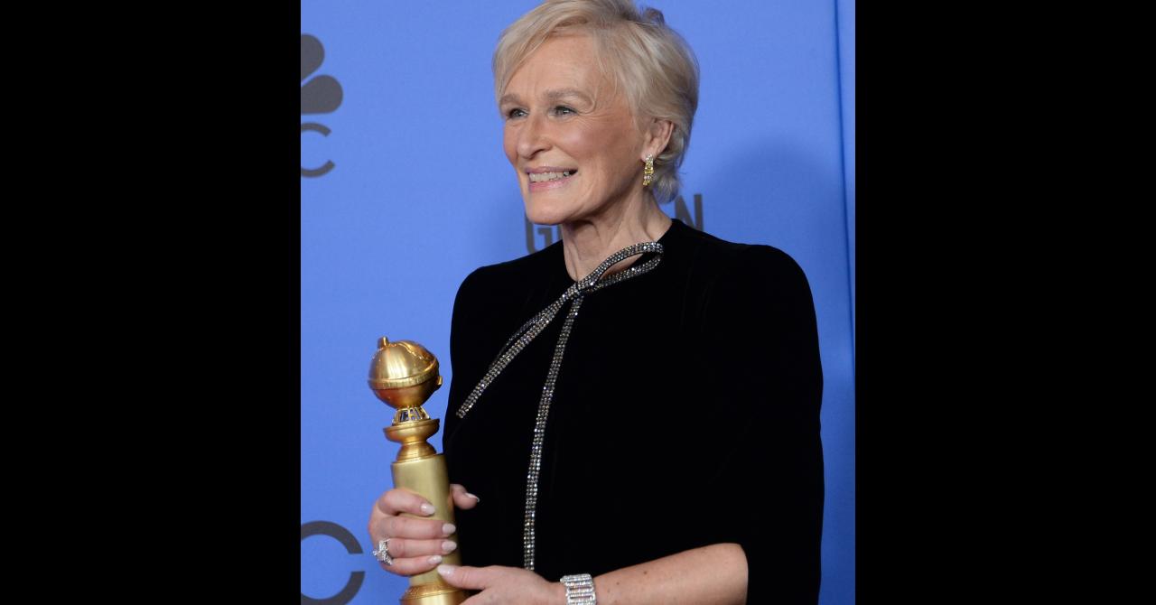 Les plus belles photos des Golden Globes 2019 : Glenn Close (meilleure actrice dans un drame pour The Wife)