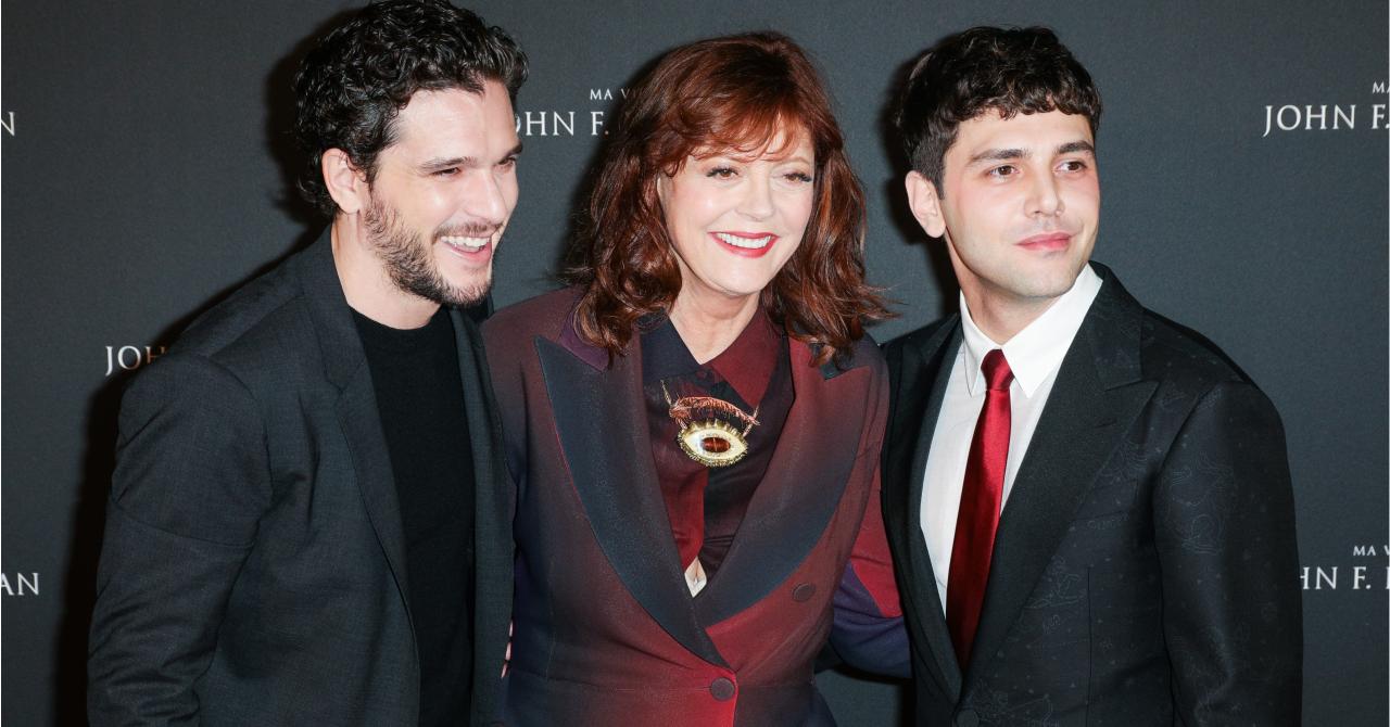 Kit Harington, Susan Sarandon et Xavier Dolan, radieux à l'avant-première parisienne de Ma Vie avec John F. Donovan