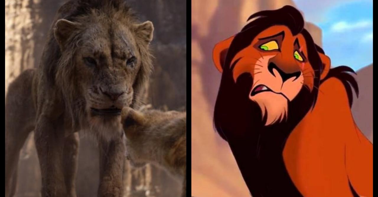 Le Roi Lion 1994 vs. 2019 : Les nouveaux looks de Scar, Nala, Zazu, Timon, Pumbaa…