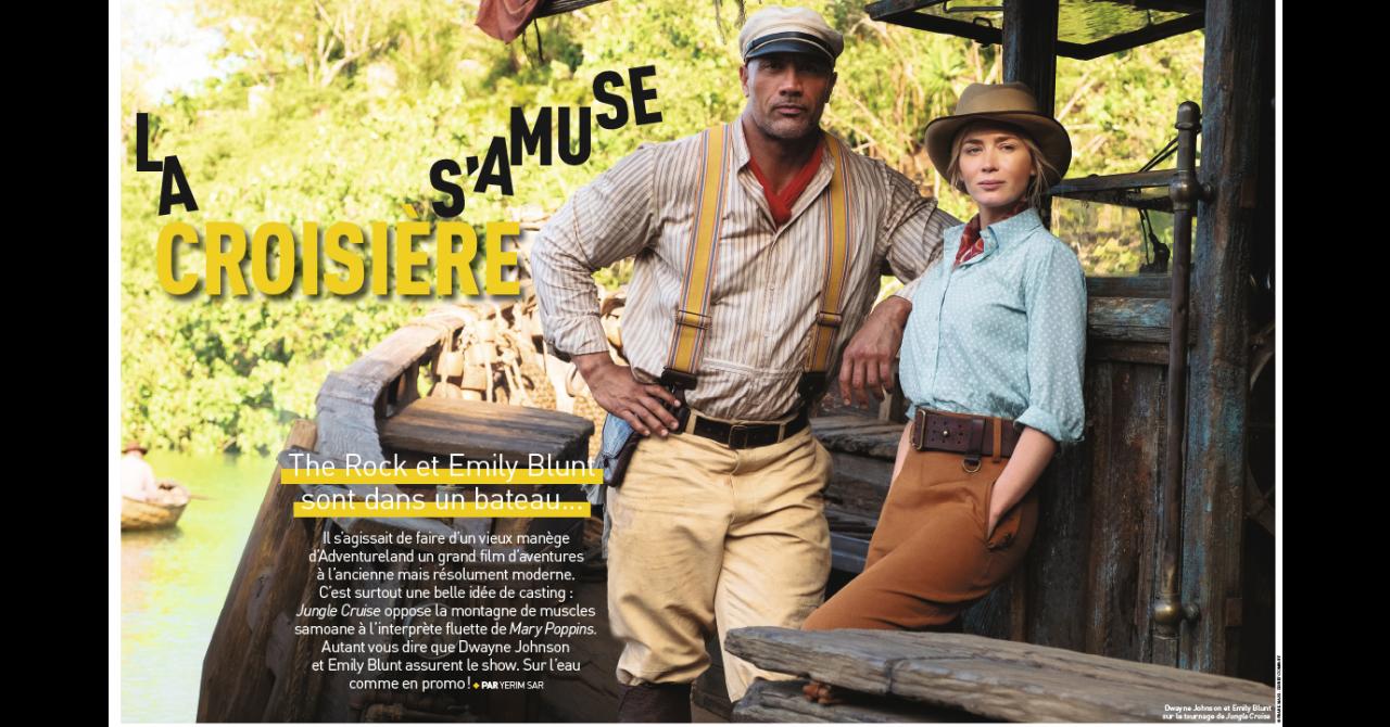 Première n° 520 : Rencontre avec Emily Blunt et Dwayne Johnson pour Jungle Cruise