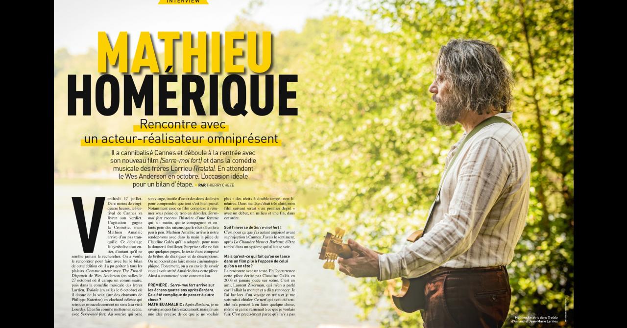 Première n°521 :  Interview de Mathieu Amalric (Serre moi fort)