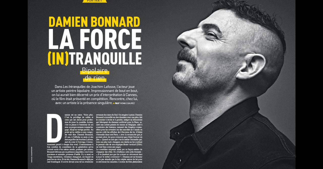 Première n°522 : Portrait de Damien Bonnard