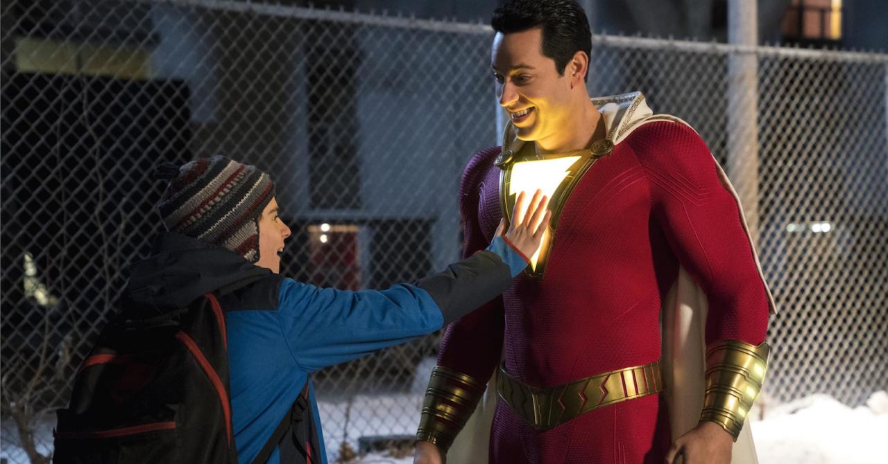 Warner Bros - Jack Dylan Grazer (Freddy Freeman), Zachary Levi (Shazam)