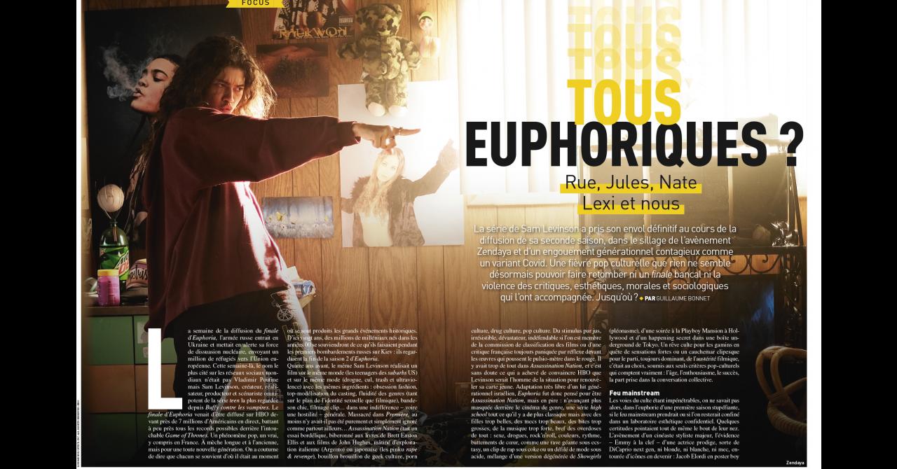 Première n°528 : Focus sur Euphoria, de Sam Levinson