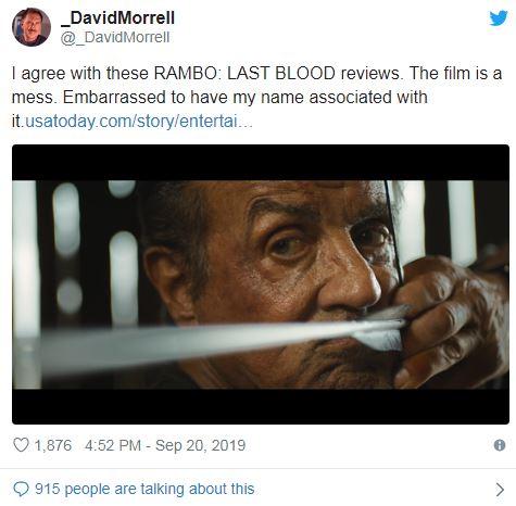 David Morrelle VS Rambo Last Blood
