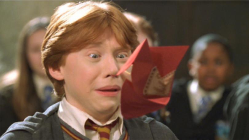 Rupert Grint dans Harry Potter et la Chambre des secrets (2002)